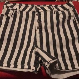 Striped Hot Topic Shorts